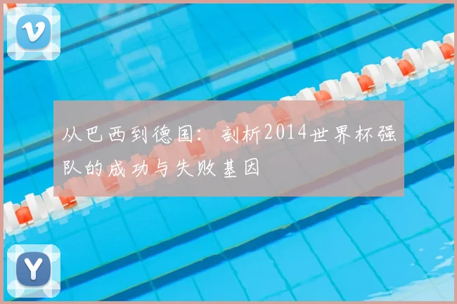从巴西到德国：剖析2014世界杯强队的成功与失败基因